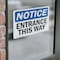 Signmission Entrance This Way OSHA Notice Sign, Vinyl Decal, 14in W x 10in L, 2PK OS-2PACK-NS-D-1014-L-12108 - alternate 4